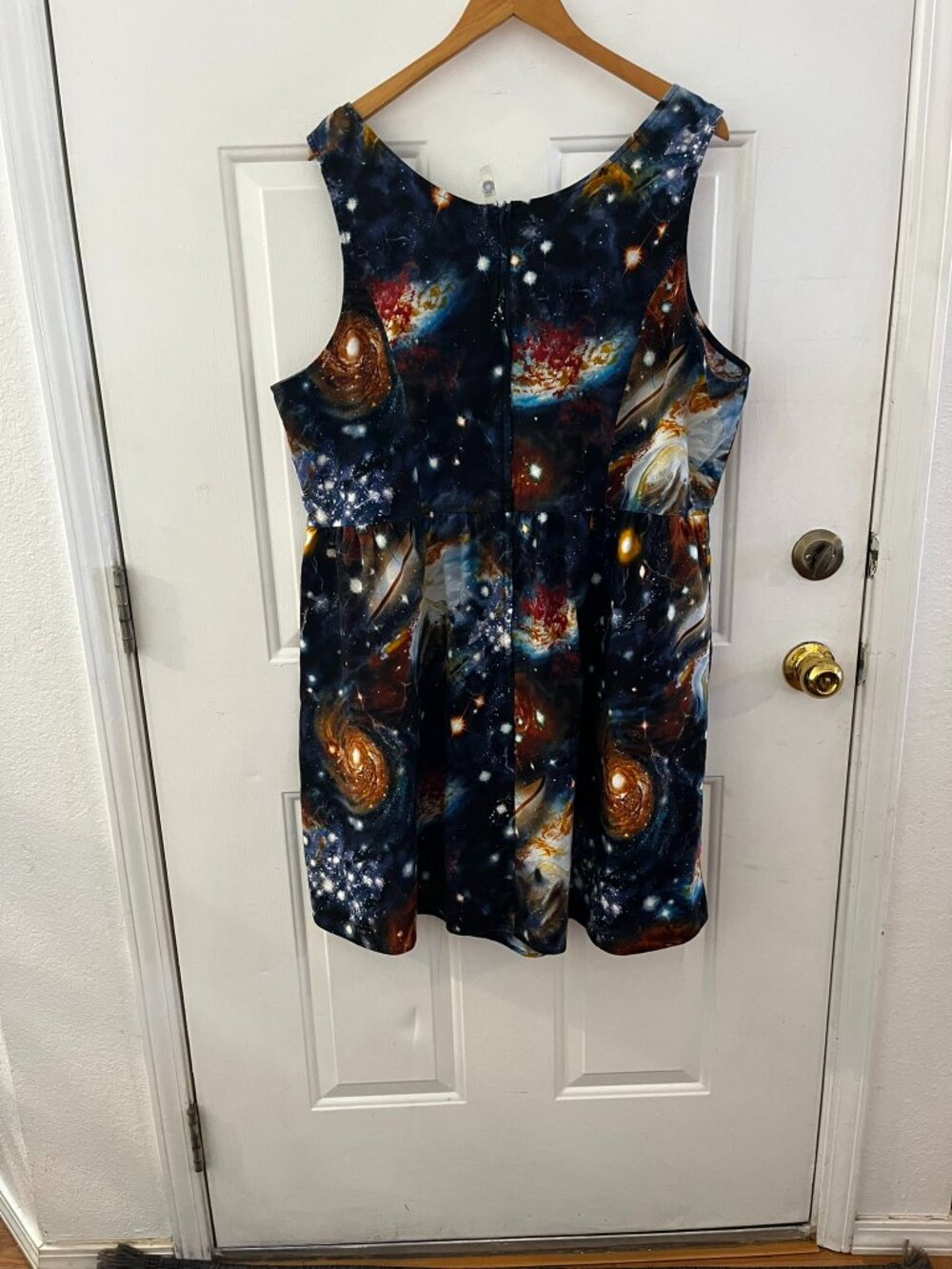 Modcloth Plus-Size Retro Rockabilly Outer-Space Galaxy Science QuirkyDress Sz 3x - Picture 9 of 11
